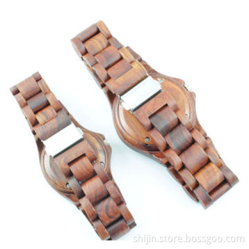 Wooden watch with red sandalwood, for couples/vogue, China manufacturer, OEM orders are welcome